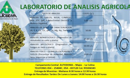 LABORATORIO DE ANÁLISIS AGROPECUARIOS