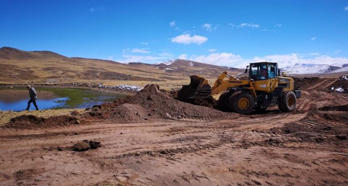 Autodema dio inicio a la construcción de micropresa Occolloni Ccocha