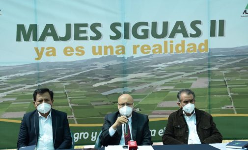 PROYECTO MAJES SIGUAS II ETAPA PERMITIRÁ GENERAR 200 MIL EMPLEOS DIRECTOS E INDIRECTOS