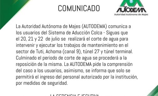 COMUNICADO