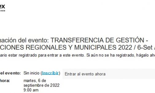 INDUCCIÓN – TRANSFERENCIA DE GESTIÓN 2022