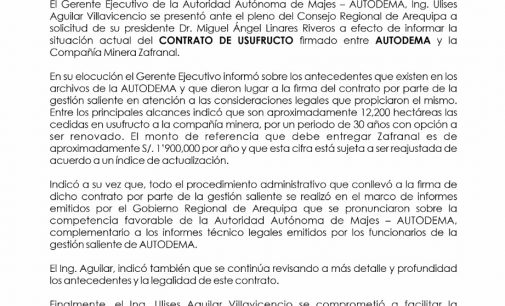 NOTA DE PRENSA N° 001-2023-OII-AUTODEMA