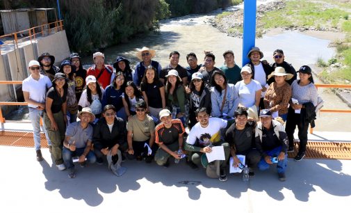 ALUMNOS DE LA CARRERA DE INGENIERÍA AGRÍCOLA DE LA UNIVERSIDAD AGRARIA LA MOLINA – LIMA, VISITARON LAS INSTALACIONES DE LA BOCATOMA DE PITAY