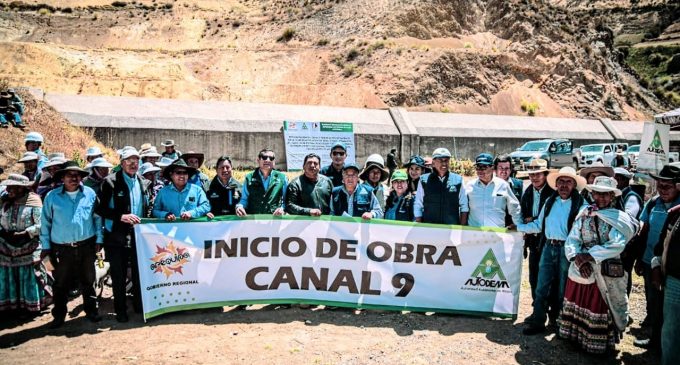 AUTODEMA DIO INICIO A LA OBRA DE REHABILITACIÓN DEL CANAL 9 EN EL DISTRITO DE ACHOMA